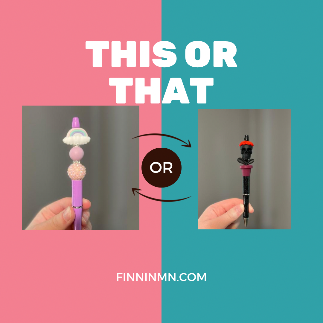 THIS OR THAT - BEADED PEN