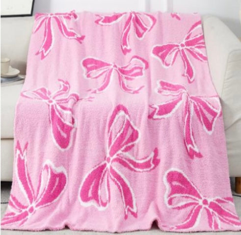 Pink Bow Blanket