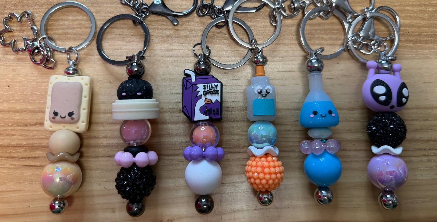 Premade Beaded Keychain