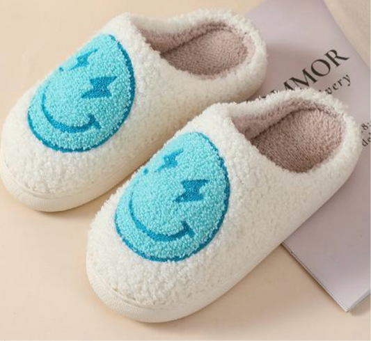 Blue Lightning Slippers