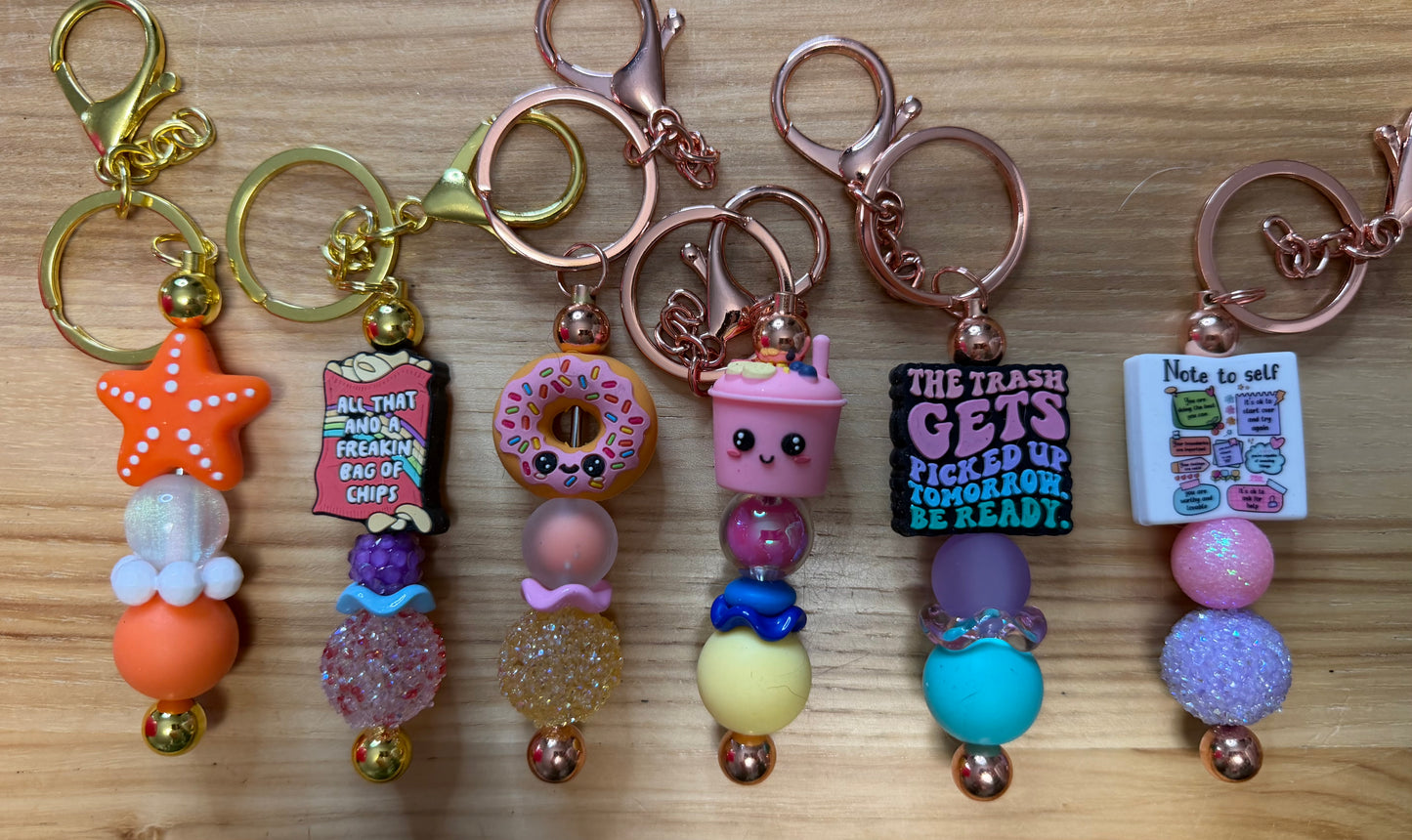 Premade Beaded Keychain