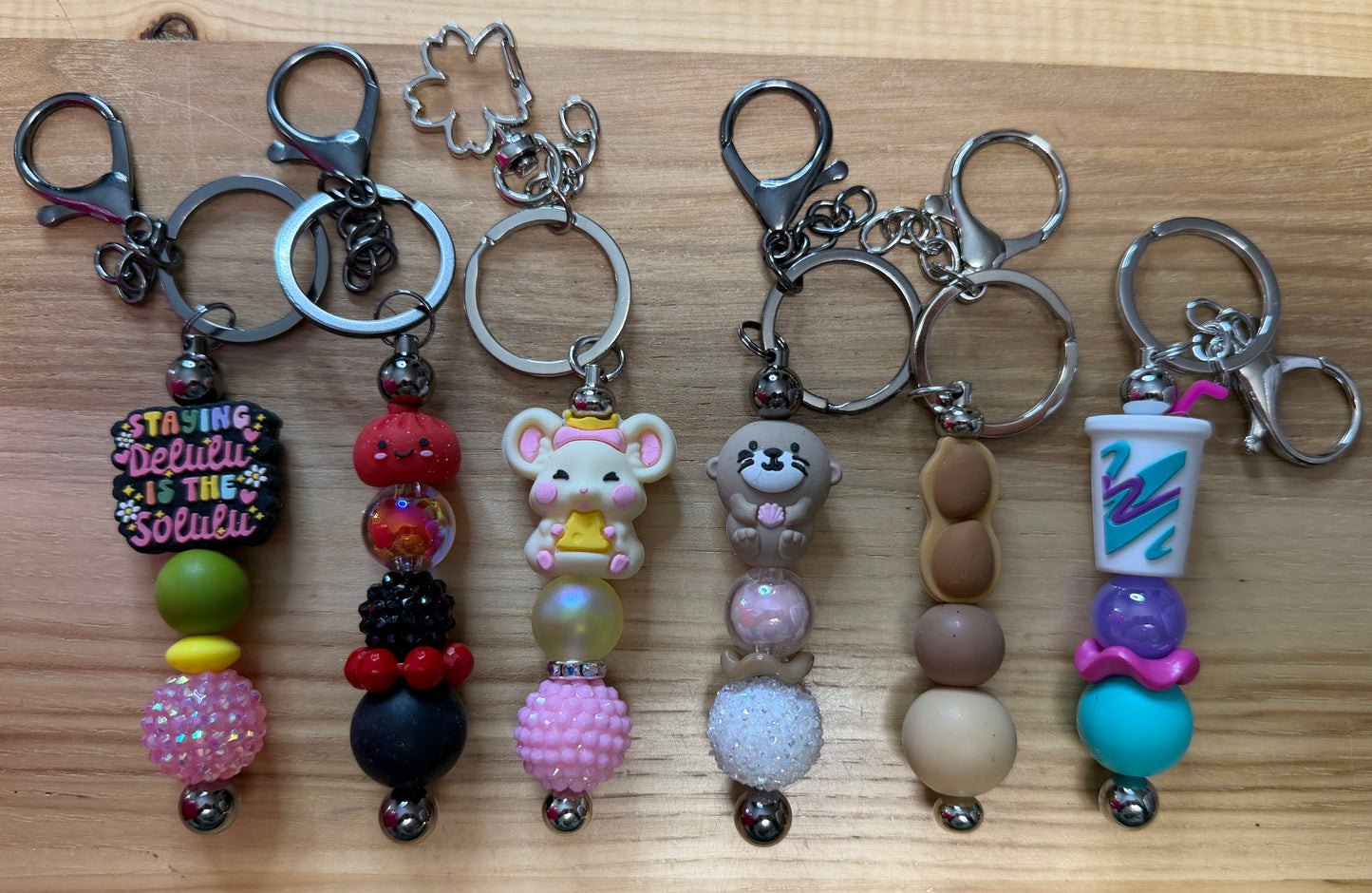 Premade Beaded Keychain