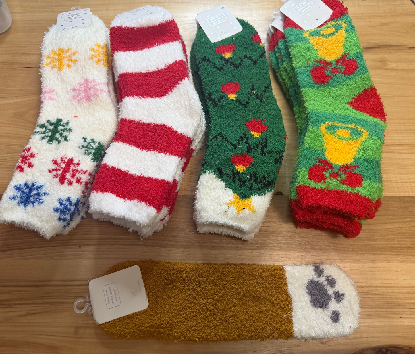 Christmas Fuzzy Socks