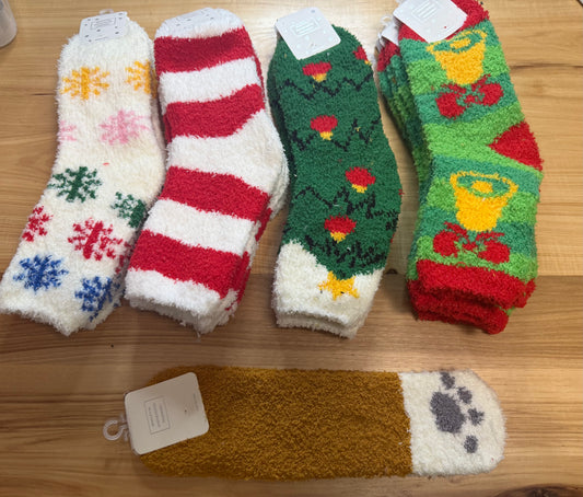 Christmas Fuzzy Socks