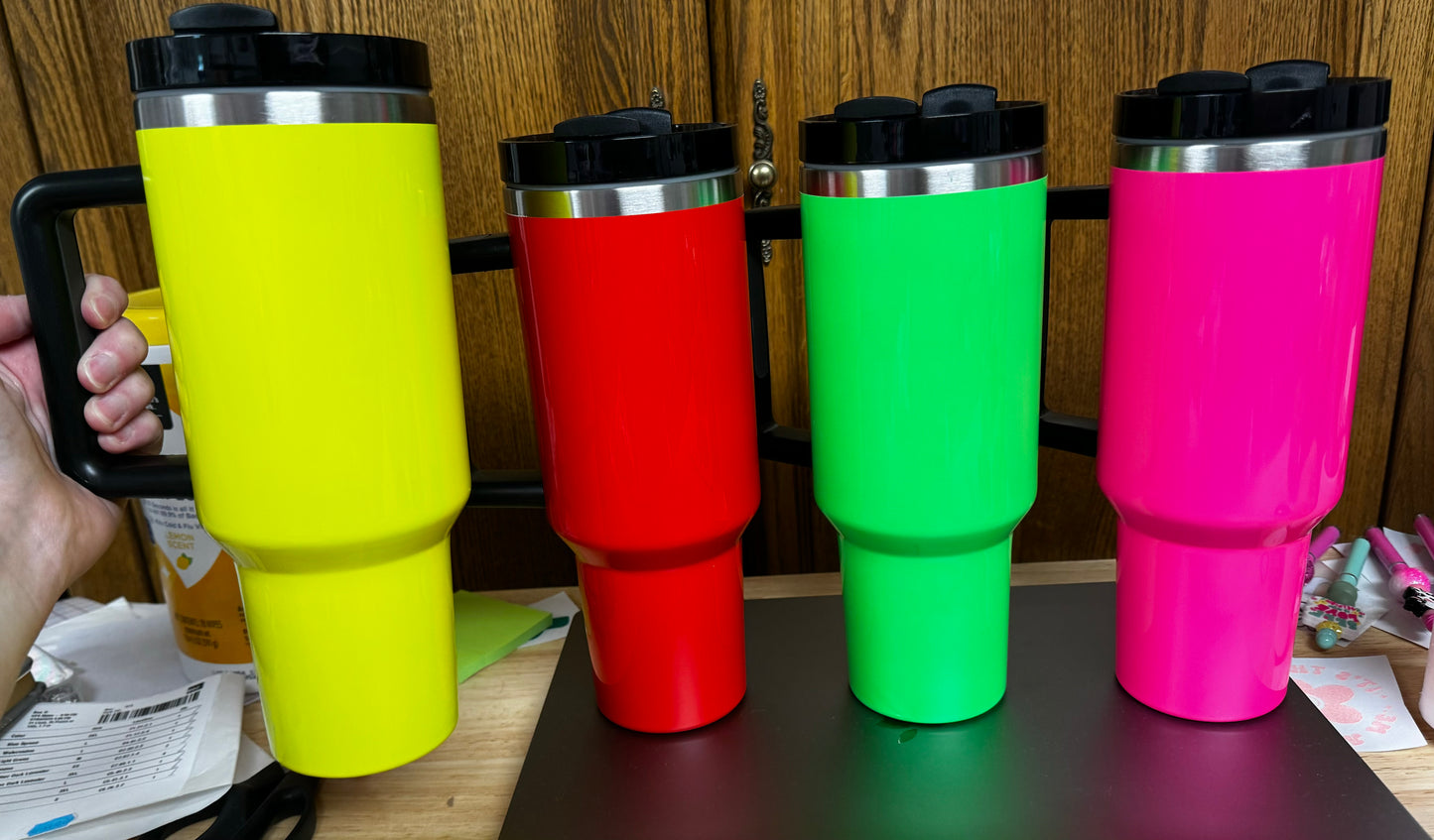 40 OZ NEON TUMBLERS