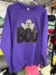 BOO SEQUIN PATCH CREWNECK