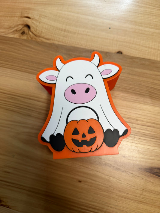 Ghost Cow Pen Holder 3D printed