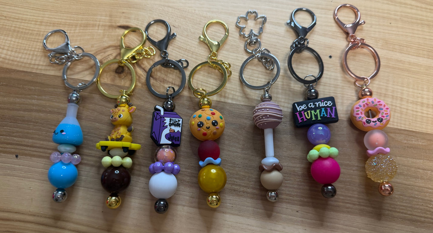 Premade Beaded Keychain