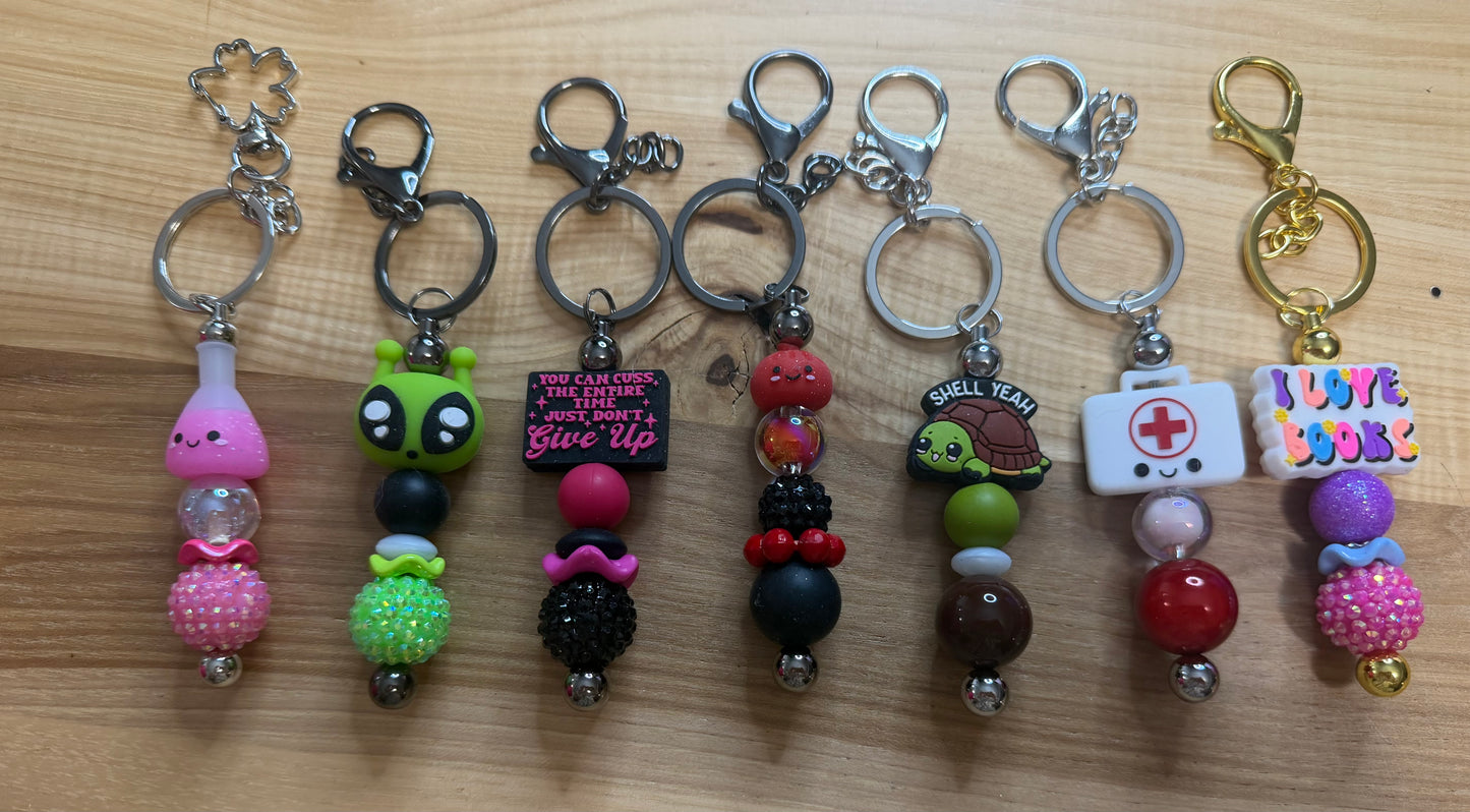 Premade Beaded Keychain