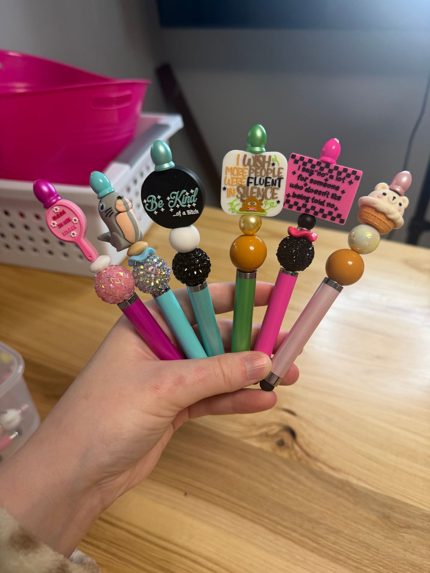 Premade Beaded Stylus Pen