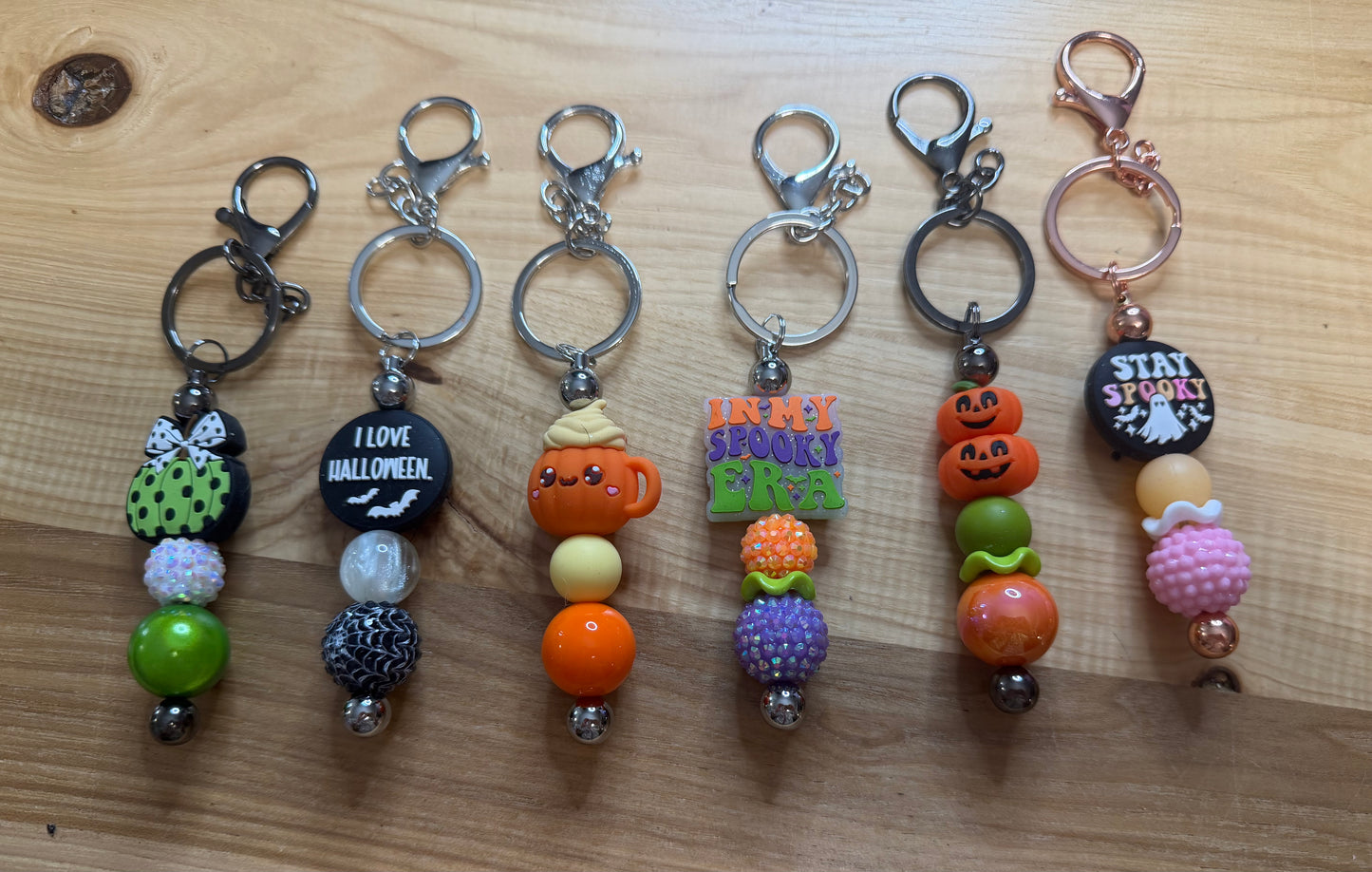 CLEARANCE beaded keychain (HALLOWEEN +REGULAR)
