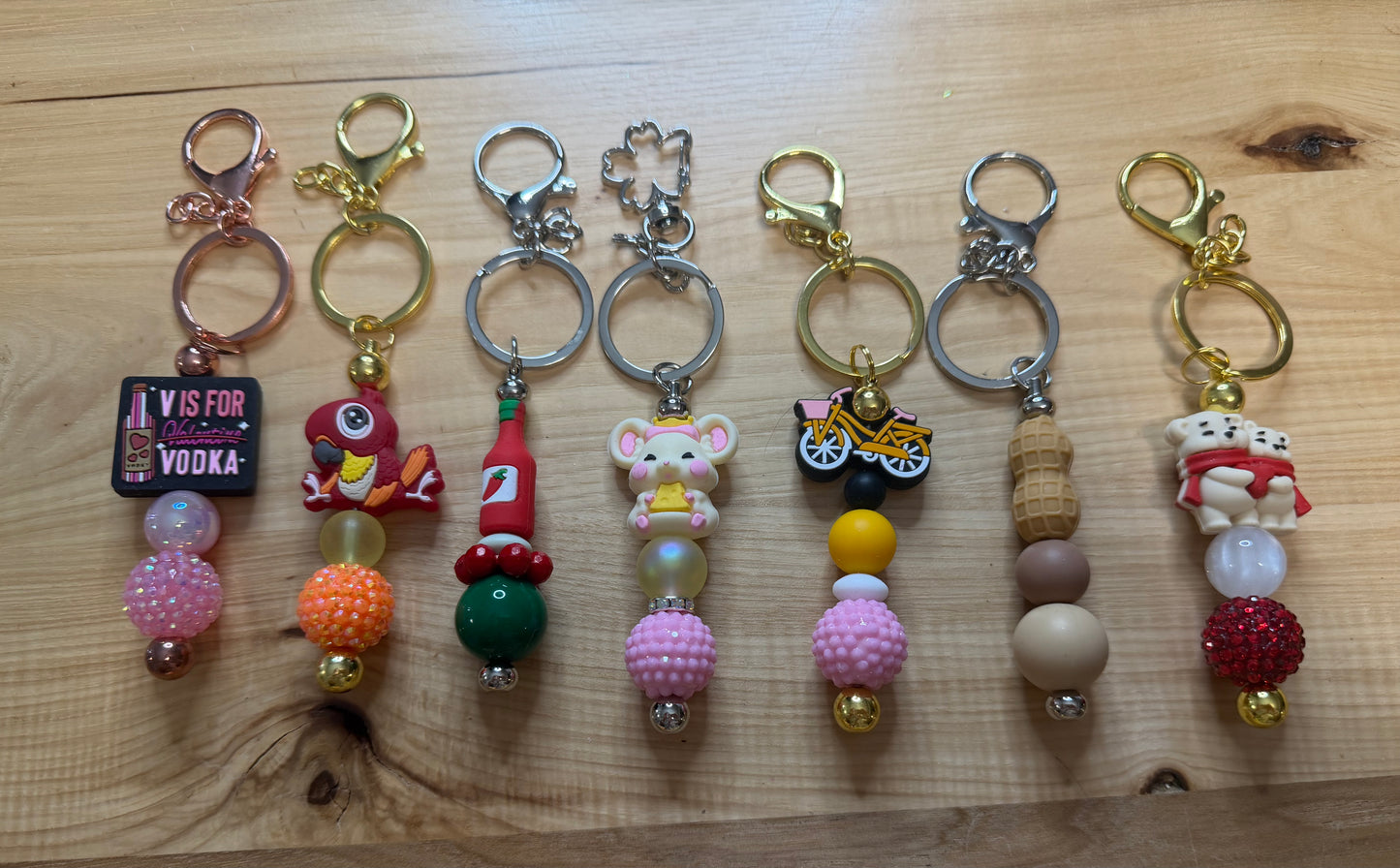 CLEARANCE beaded keychain (HALLOWEEN +REGULAR)