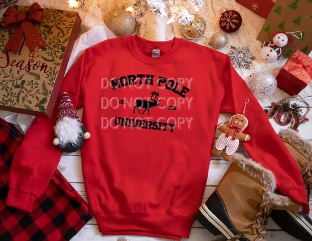 North Pole University Crewneck