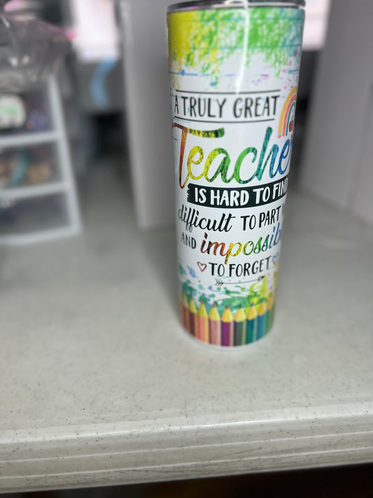 Teacher 20 oz tumbler cup